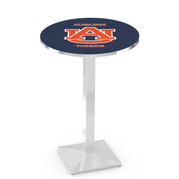 42" Chrome Auburn Pub Table